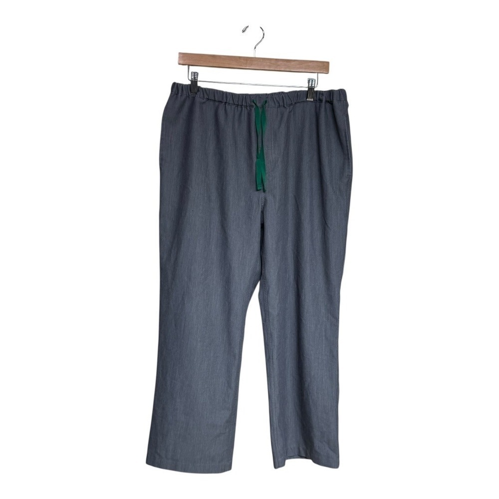 FIGS Awesome Gray Drawstring Scrub Pants Medical Doctor Nurse Women large short